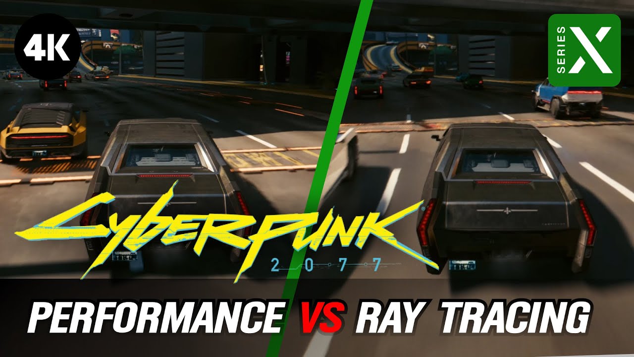 Xbox series X ray tracing comparison. Which one is which is intentionally  left off. : r/cyberpunkgame