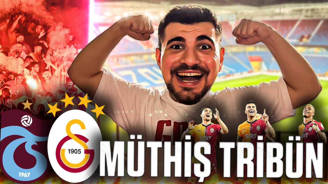 TRABZON DEPLASMANI YIKILIYOR MÜTHİŞ TRİBÜN PERFORMANSI | Trabzonspor 0-2 Galatasaray