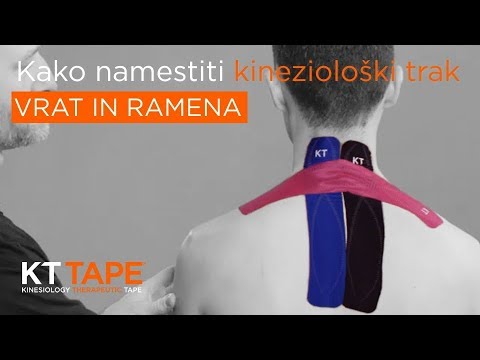 Kako namestiti kineziološki trak KT Tape na vrat in ramena