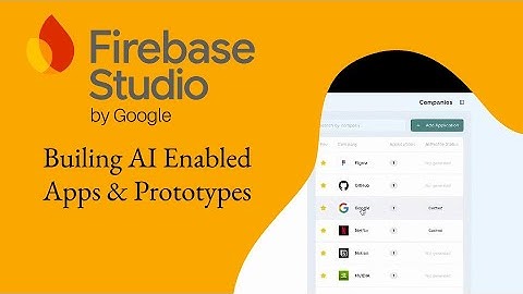 Deep Dive into Firebase Studio (by Google): AI Assisted App Development and Prototyping