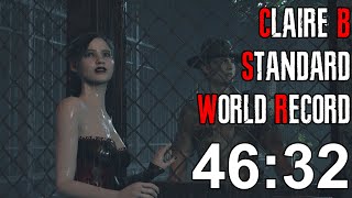 Resident Evil 2 Remake - Claire B Speedrun World Record - 46:32