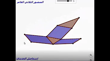 شبكة المنشور الثلاثي القائم بالجيوجبرا Geogebra Based Triple Prism Network 