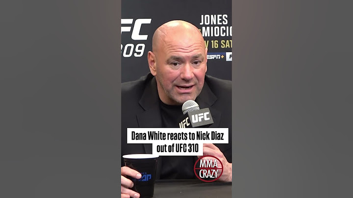 Dana White reacts to Nick Diaz out of his upcoming fight at UFC 310