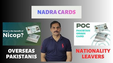 Apply for NADRA Cards NICOP, POC & CNIC | Overseas Pakistanis, Foreign Spouses & Nationality Leavers