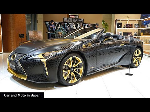 ( 4K ) Lexus LC500 Convertible "adidas / Black Panther Special Wrapping Car"