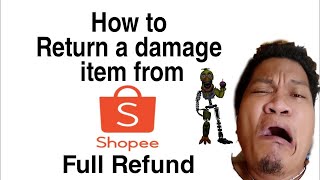 Return/Refund damage item from Shopee App onlineshop | bromarzjam