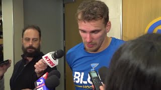 Blues 'have to start on time,' Pavel Buchnevich says after loss to Utah
