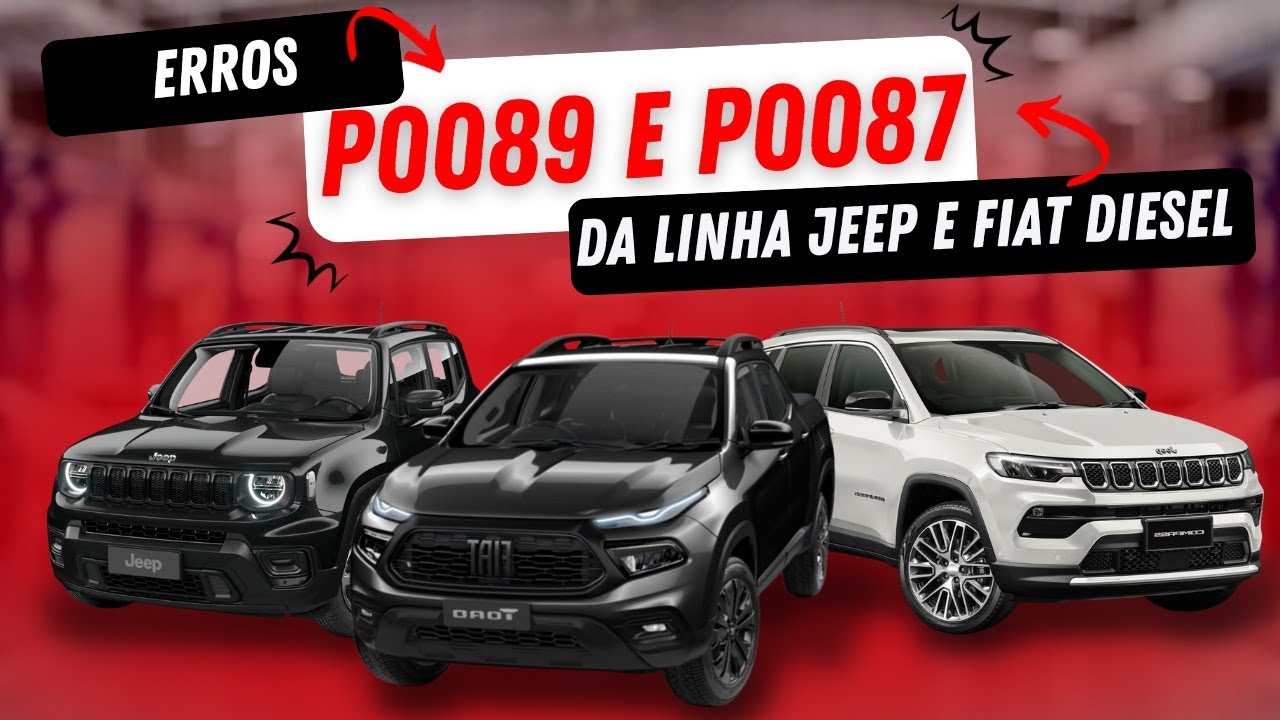 Defeitos(DTCS) P0089 e P0087 Jepp Compass,Jepp Reenagade,Fiat Toro