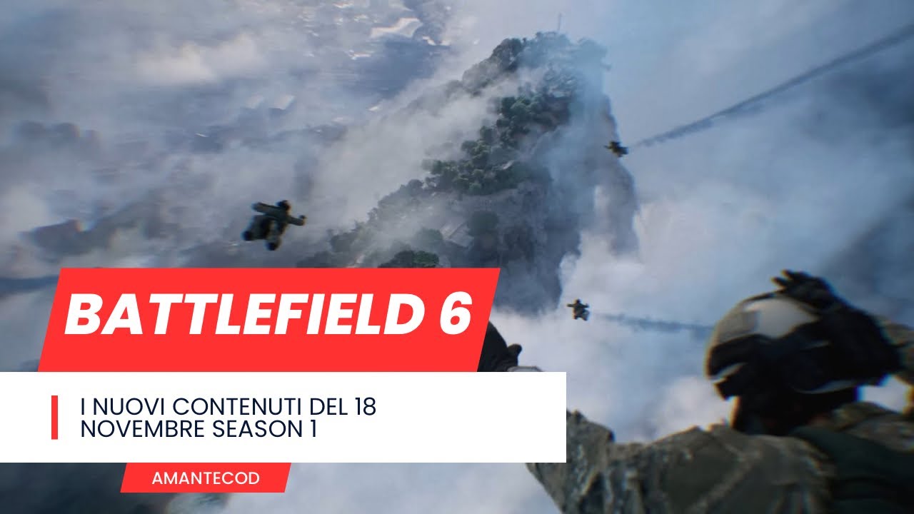 SEASON 1 DEL 18 NOVEMBRE ECCO I NUOVI CONTENUTI SU BATTLEFIELD 6 E REDSEC