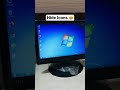 Icons को Hide कैसे करे 💡🤩 for More Tricks Follow us “Master Your PC! 💻💡 Unleash Hidden Computer”