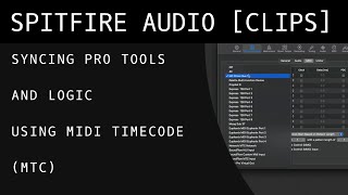 Syncing Pro Tools and Logic Pro via MTC