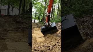 Hydraulic Tilt Bucket on Kubota Excavator