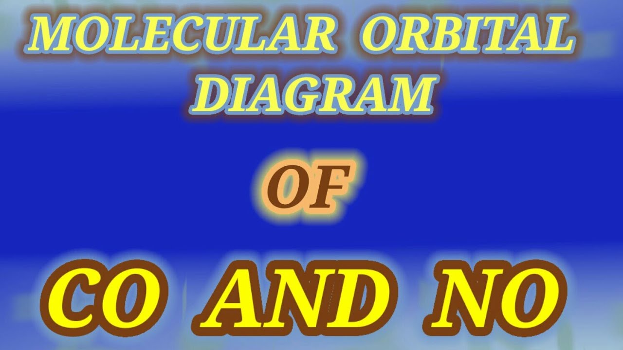 Molecular Orbital Diagram of CO and NO #RVCc - YouTube