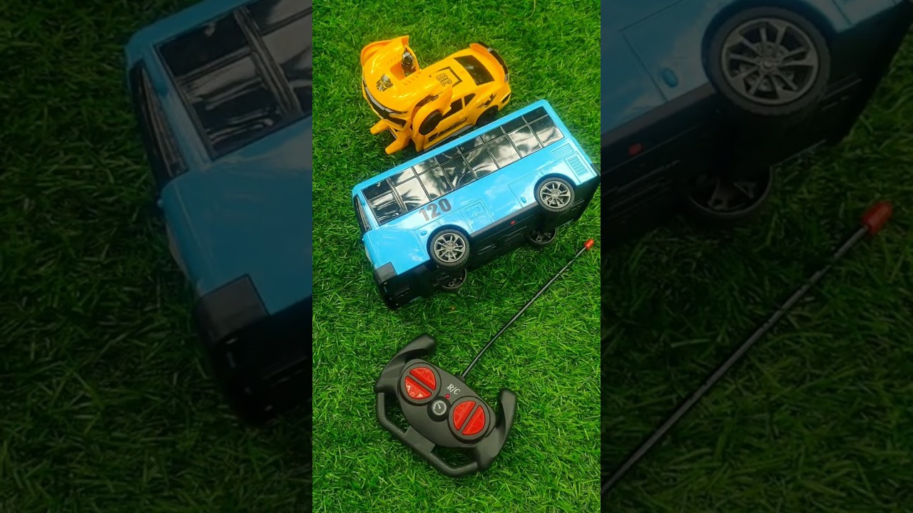 ASMR Unboxing and Testing RC Car Tayo The Little Bus and Bumblebee Transformers Toys