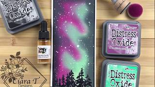 Northern Lights Slimline Card
