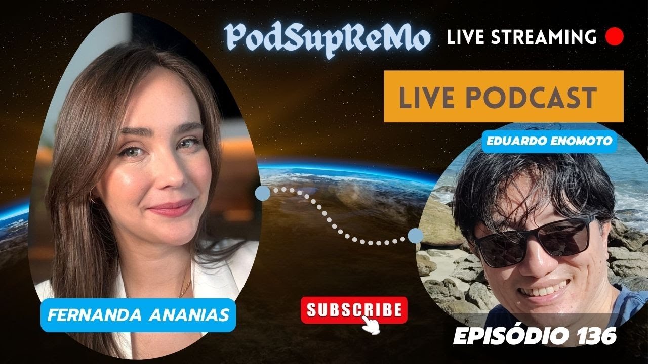 Capa do episódio 136 do PodSupReMo com Fernanda Ananias