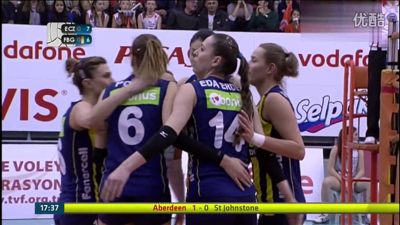 Eczacibasi Vs    Fenerbahce l 2015-2016 Turkish Women Volleyball League l Round 18