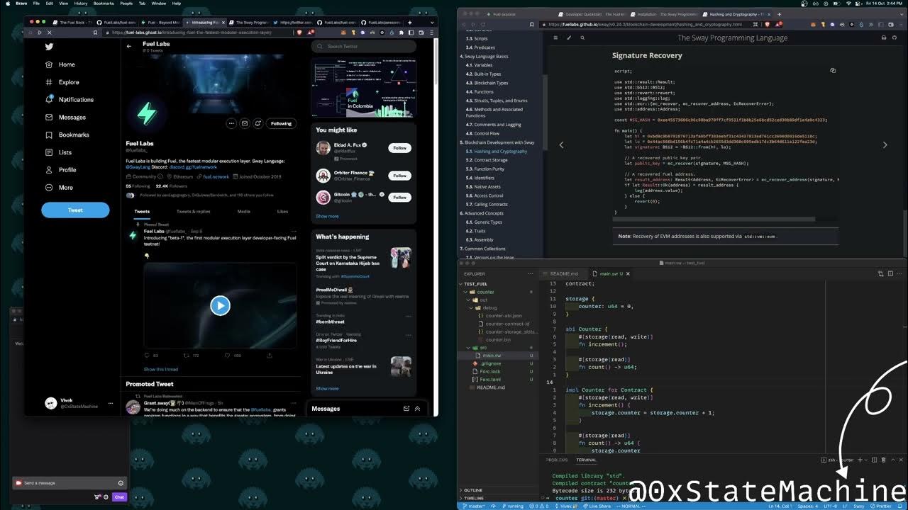 Exploring Fuel Blockchain and Sway lang. YouTube