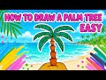 How To Draw A Palm Tree EASY 🌴✨