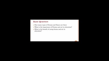 B.ed important viva question art and drama in education