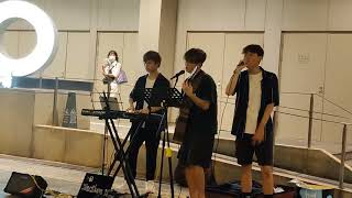 Video thumbnail of "櫻花樹下-說謊-離魂記-意外現場 (Cover) @旺角東站C出口Busking 2023.08.27"