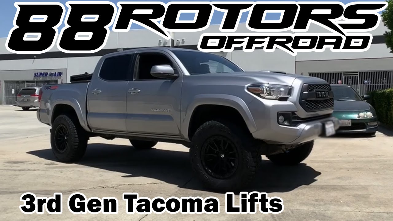 MULTIPLE LIFTED TOYOTA TACOMAS WITH DIFFERENT SUSPENSION TYPES - YouTube