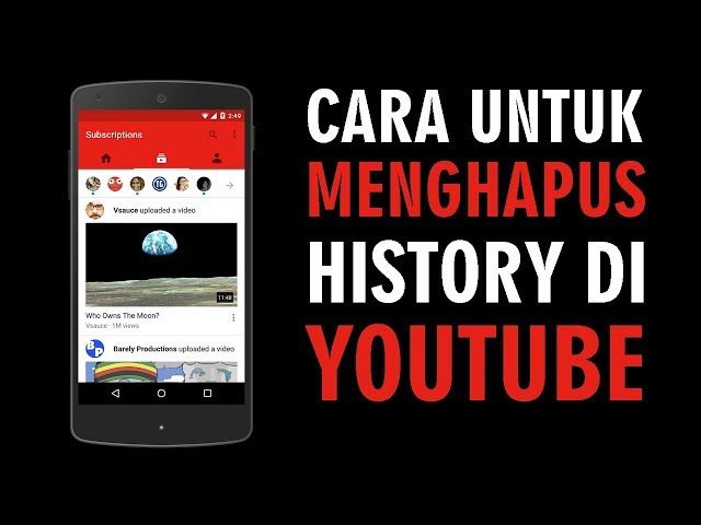 Cara Menghapus Riwayat Tontonan dan Pencarian Video yang Ditonton di Youtube class=