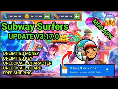 Subway Surfers Mod Apk 3.22.2 (Dinheiro Infinito / Chaves)