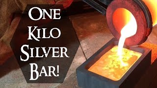 1 Kilo Silver Bar Pour - Joining the Kilo Club! (Watch to the End)