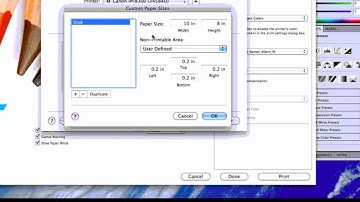 Canon iPF Printers - Printing through Photoshop and the Driver - Mac