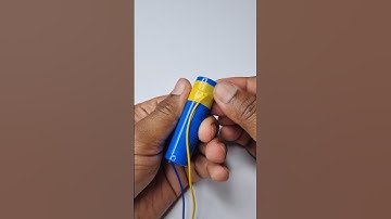 No Soldering? Connect Wires to a Lithium-Ion Battery This Way! #lithiumbattery #soldering #shorts