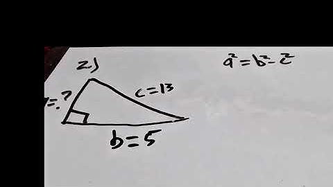 PYTHAGOREAN THEOREM: Finding the missing legs of right triangle 