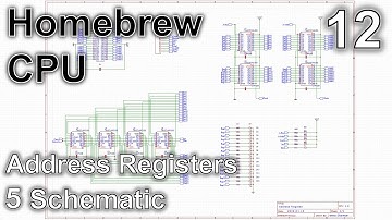 Address registers (5: Schematic) - Making an 8 Bit pipelined CPU - Part 12