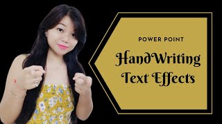 Writing Pen Effects in PowerPoint I Handwriting Text Animation Tutorial