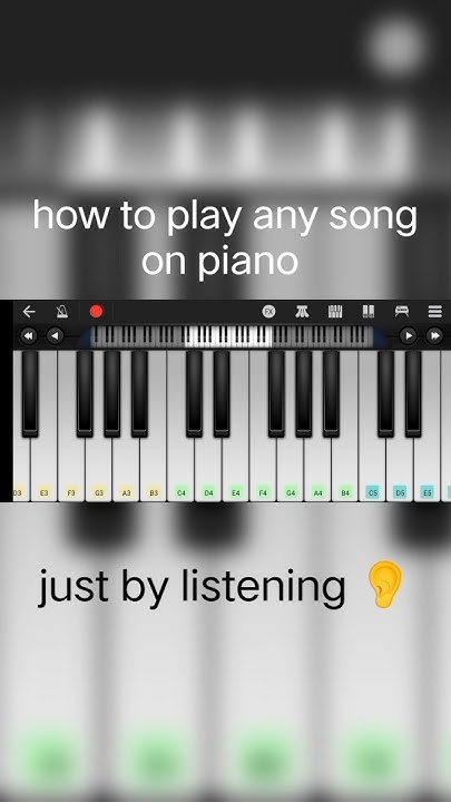 How To Play Any Song On Piano Just By Listening shorts youtubeshorts how-to-play-any-song-on-piano-just-by-listening-shorts-youtubeshorts
