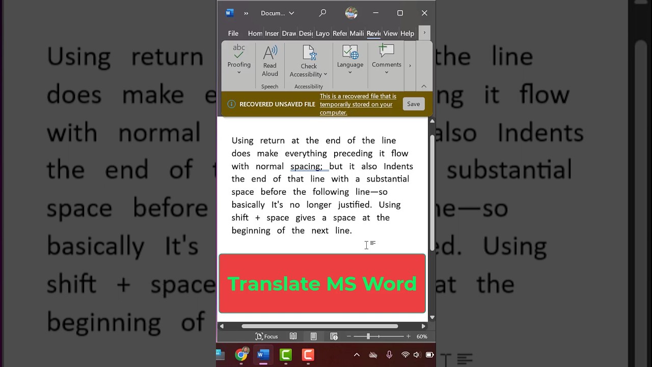 Translate a document in word | Translate in Microsoft word