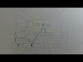 How to Draw a Room in 1-Point Perspective