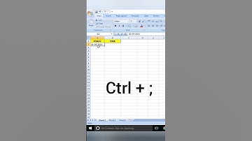 date and time shortcut key