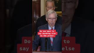 Senate Minority Leader Mitch McConnell freezes up during news conference shorts