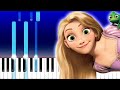 Tangled  i see the light disney piano tutorial