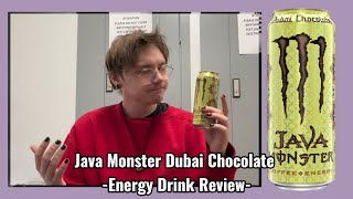 Full Java Monster Dubai Chocolate Energy Drink Review  Update