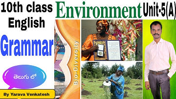 Environment -  Grammar - 10th Class English - Unit-5(A) -Non-finite Clauses - Reported Speech