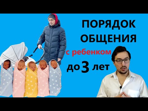 ПОРЯДОК ОБЩЕНИЯ с малолетним ребенком. Грудным, до 3 (5) лет. Практика судов