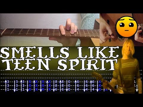 How to play 'Smells Like Teen Spirit' Guitar Tutorial [TABS] Fingerstyle