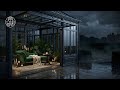 Heavy Rain on Conservatory Glass | Sleep Safe, No Distractions | 3 Hours