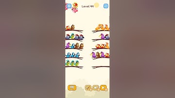 Bird Sort Colour GAMEPLAY LEVEL 44🔥Subscribe Channel@8-Bit games🔥