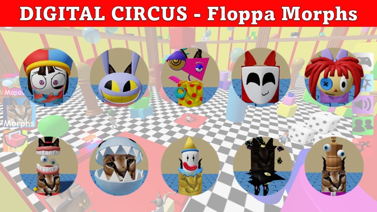 😱DIGITAL CIRCUS] Find The Alphabet Lore Morphs - Roblox