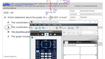 Graphing Exponential Functions - STAAR Questions (TEK A.9D)