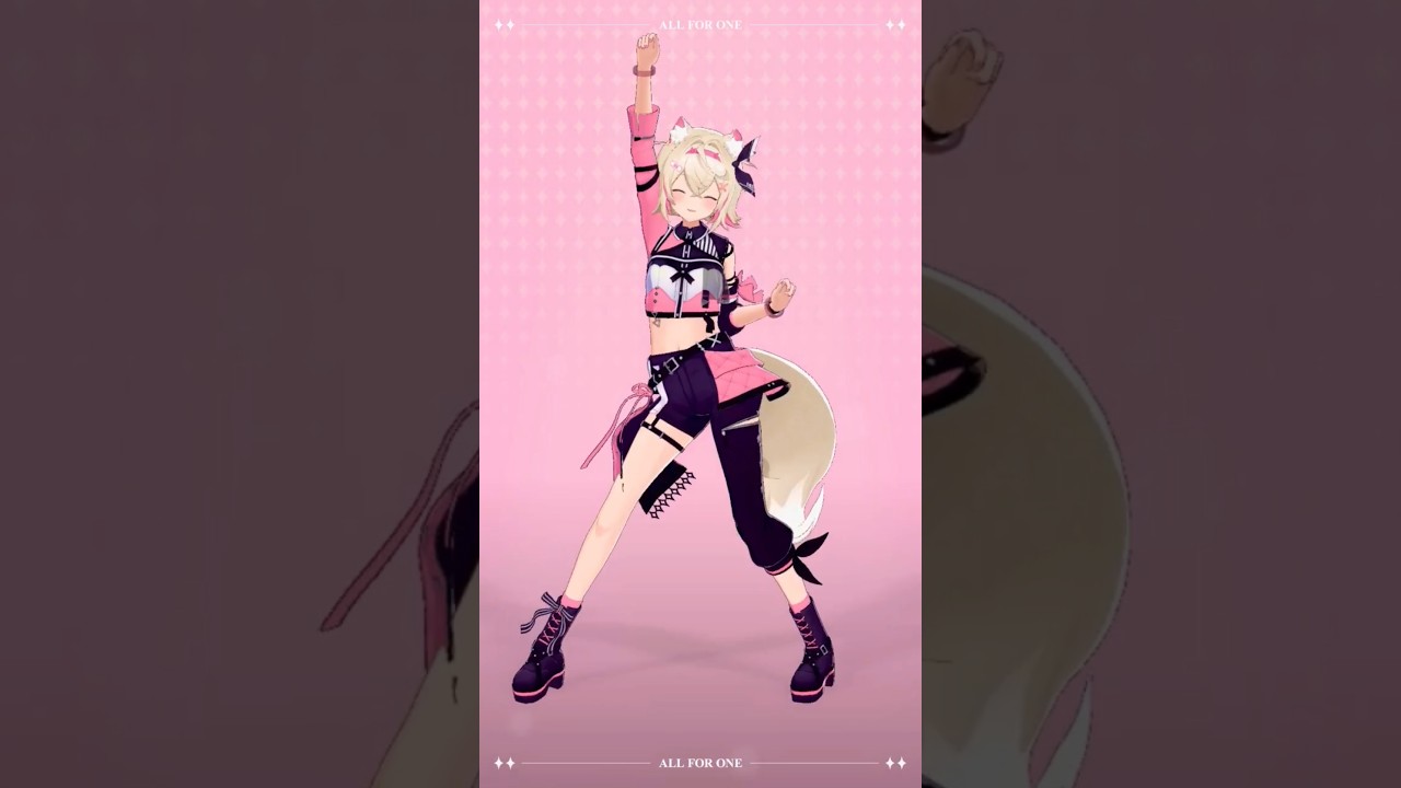 how can her dancing be so fuzzy?! 🐾🩷 SCIENTISTS STUNNED ✨️ #FUWAMOCO #shorts #ホロライブ #vtuber