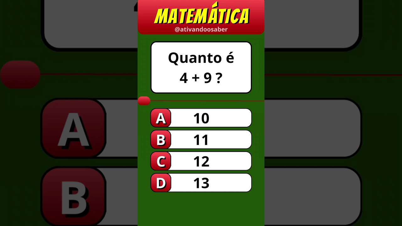 Quiz Matemático - Álgebra - 15 de março de 2022 • Notícias • Clube da SPM